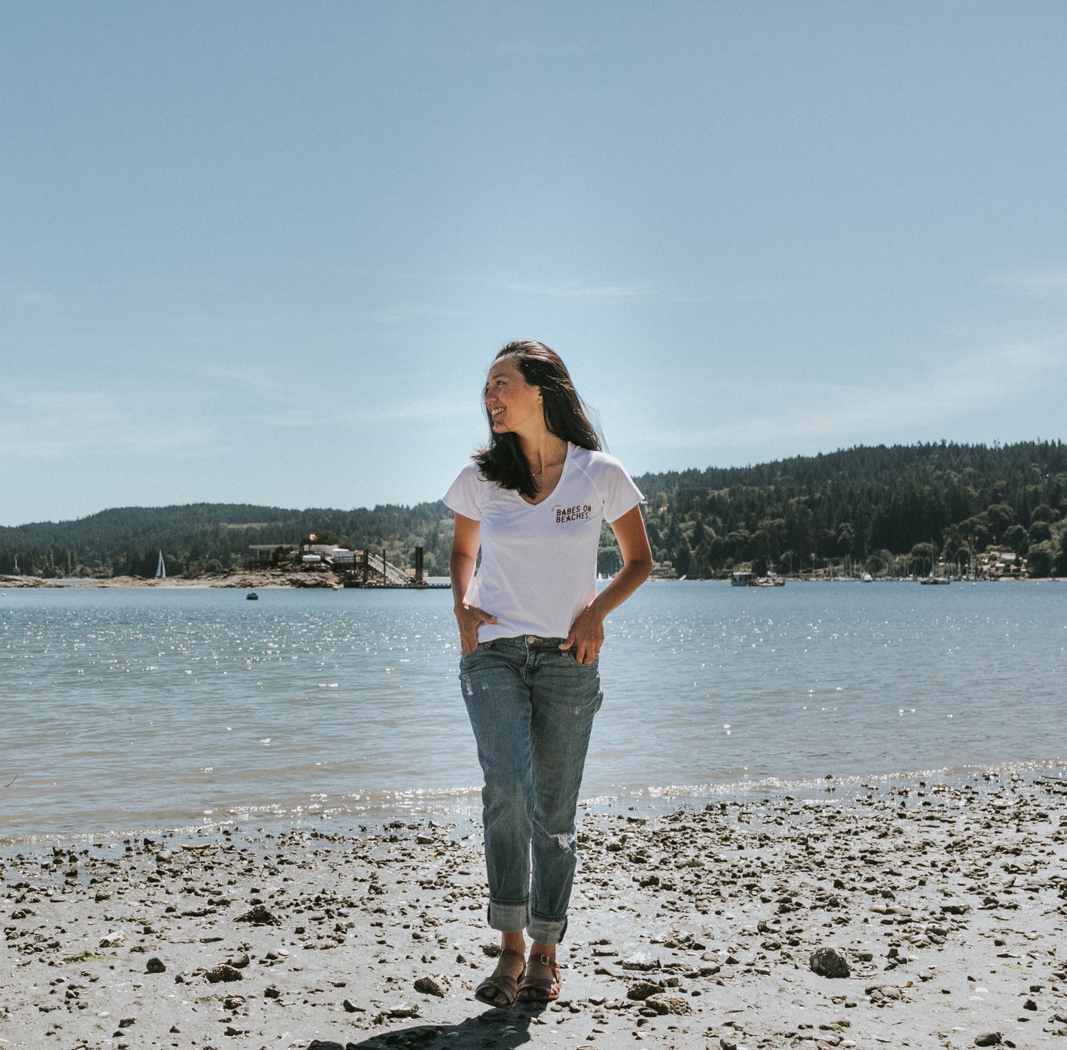 Ula V-Neck Tee  |  BABES on BEACHES