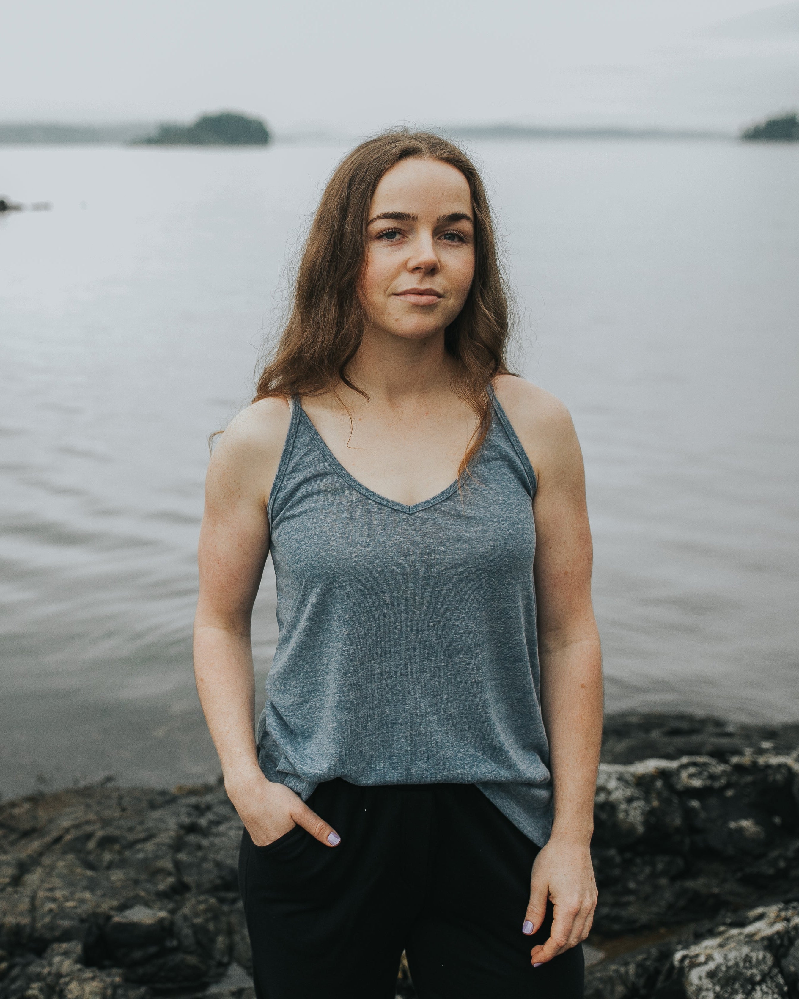 Yara Tank | Linen blend tank top
