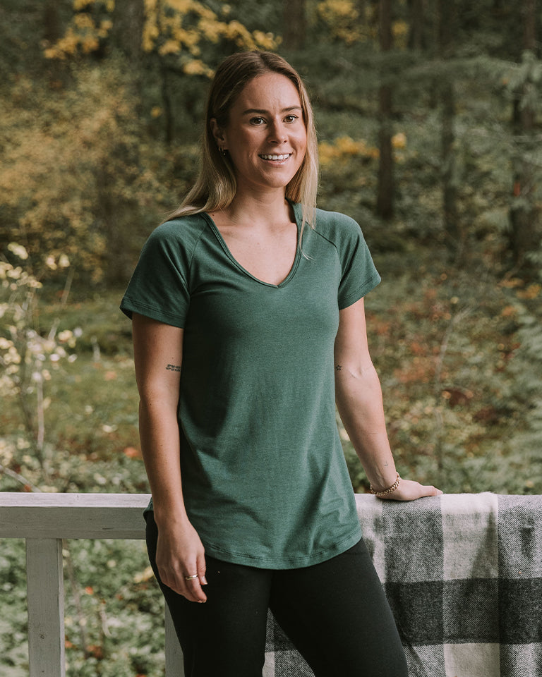 Ula V-neck Tee | Sale Colours