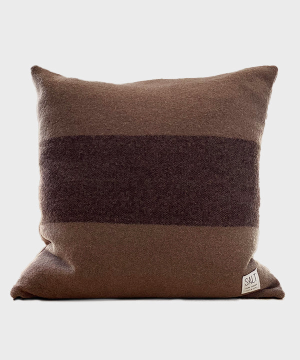 UPCYCLED | Brown Wool Pillow Case